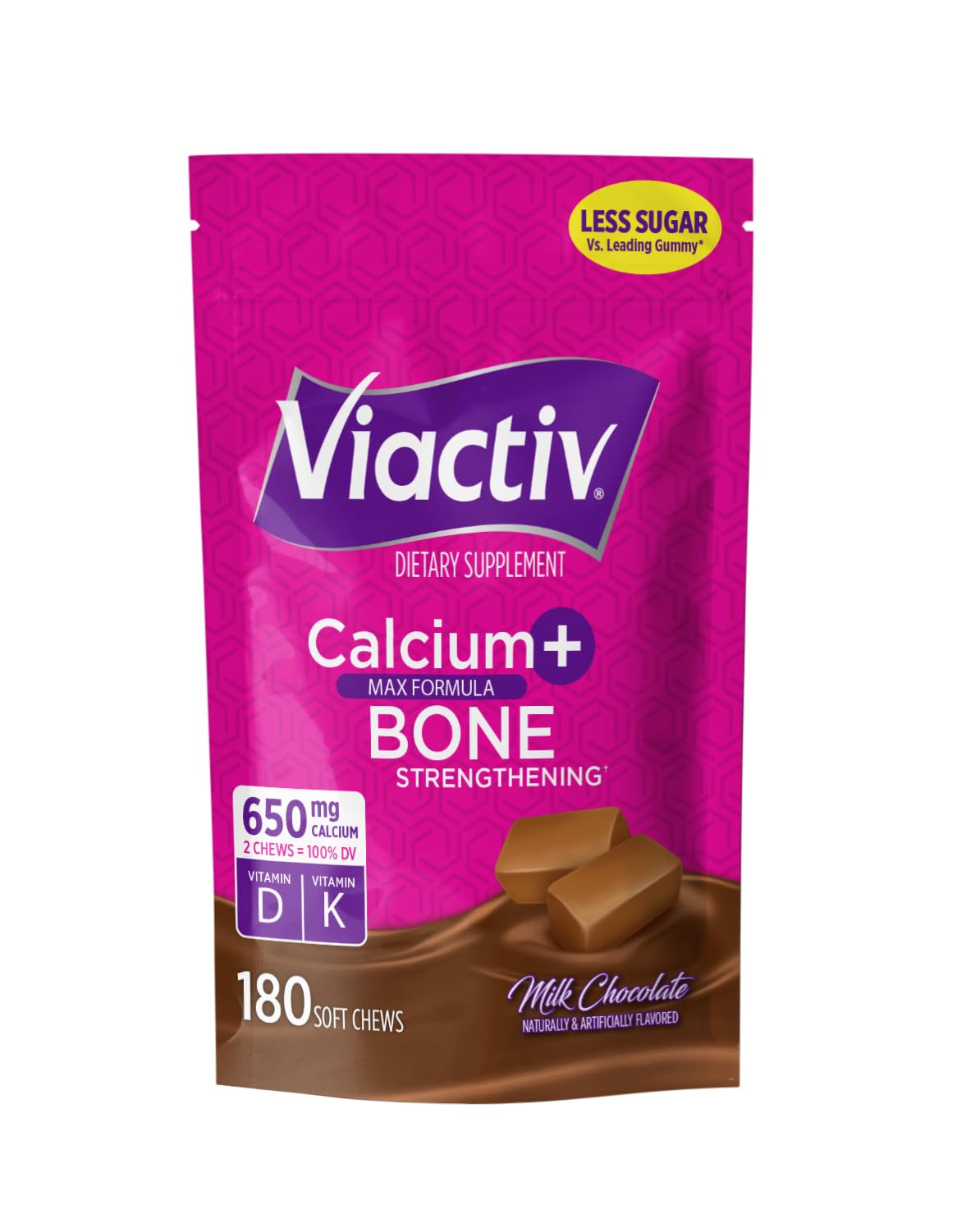 Viactiv Calcium + Vitamin D Supplement Chewable 180 Count