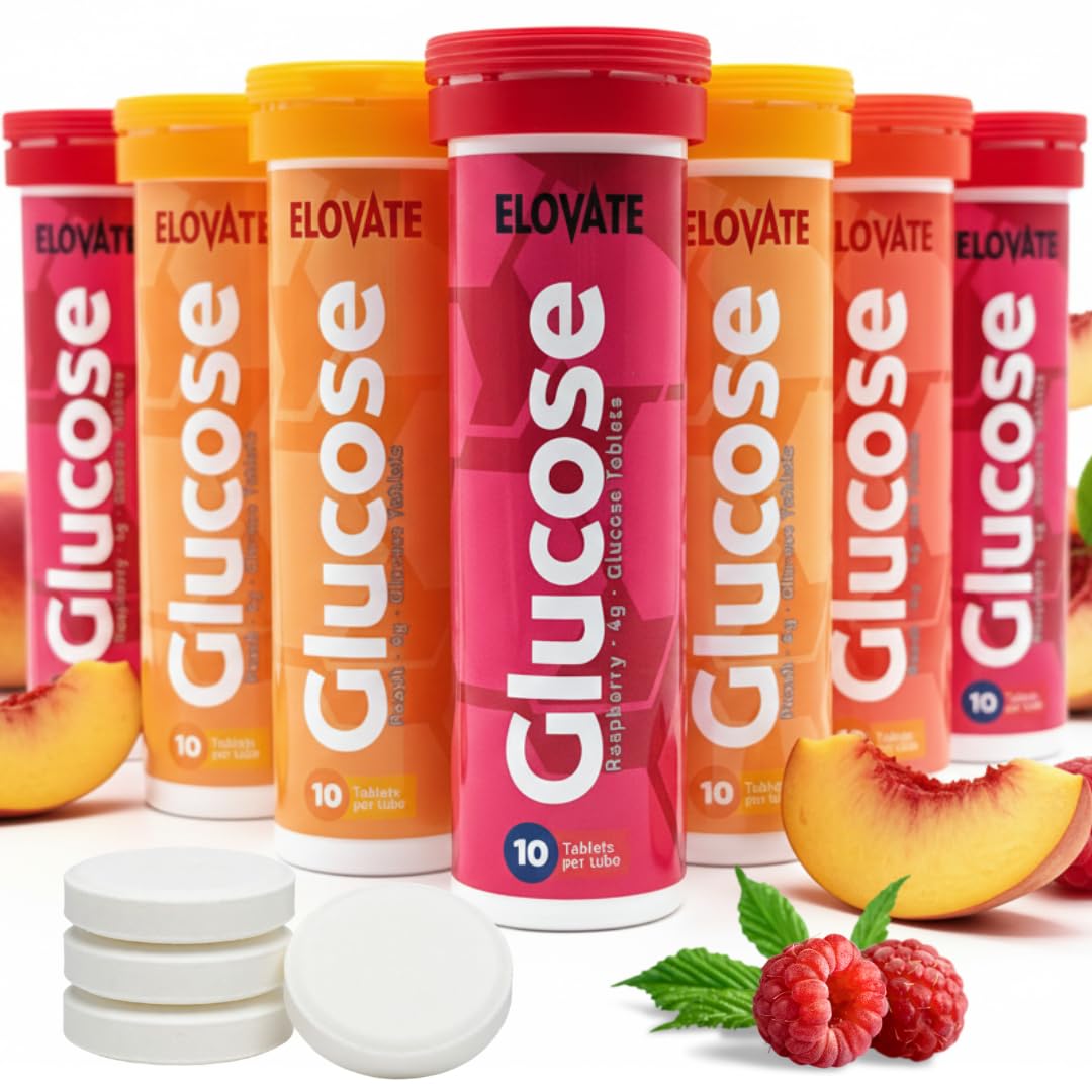 ELOVATE Fast Acting Glucose Tablets, 80 Count