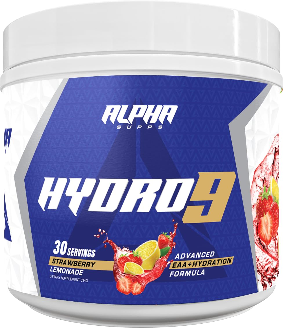Alpha Supps Hydro 9 Aminos EAA + Hydration Formula with BCAAs & Electrolytes Powder 19