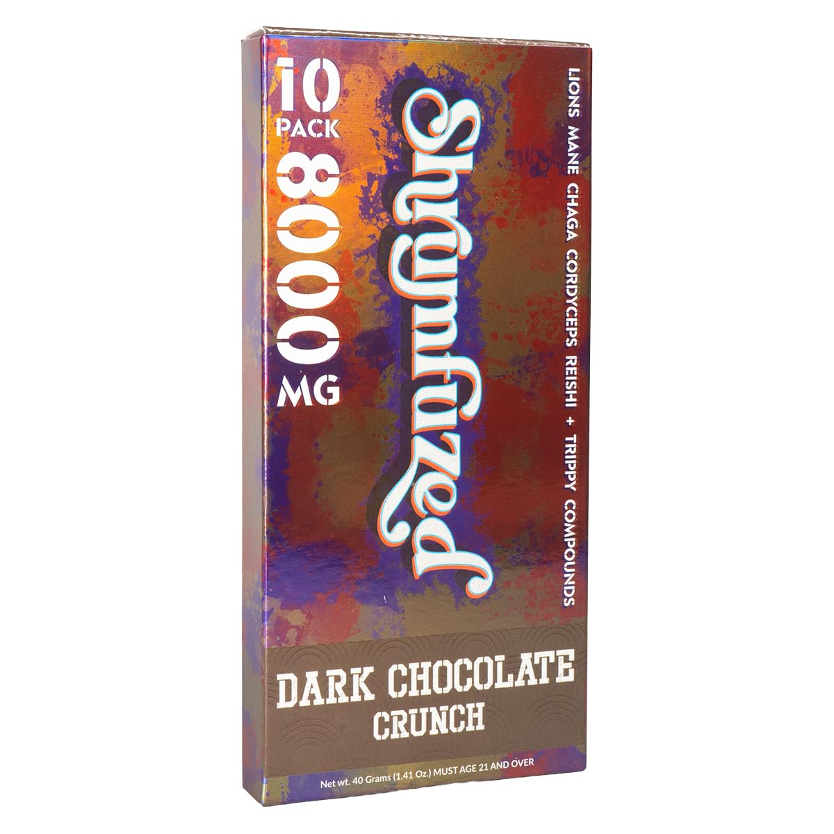 Shrumfuzed Proprietary Nootropic Gummy 8000mg, Lion's Mane, Reishi, Chaga, Cordycep Nootropic Mushroom Blend, 10 Gummies