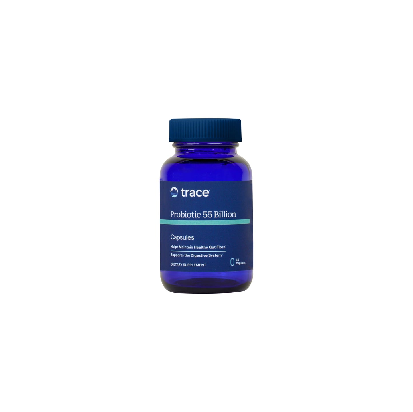Trace Minerals Probiotic 55 Billion High-Potency Probiotic for Small & Large Intestine Support Capsules, 30 Count