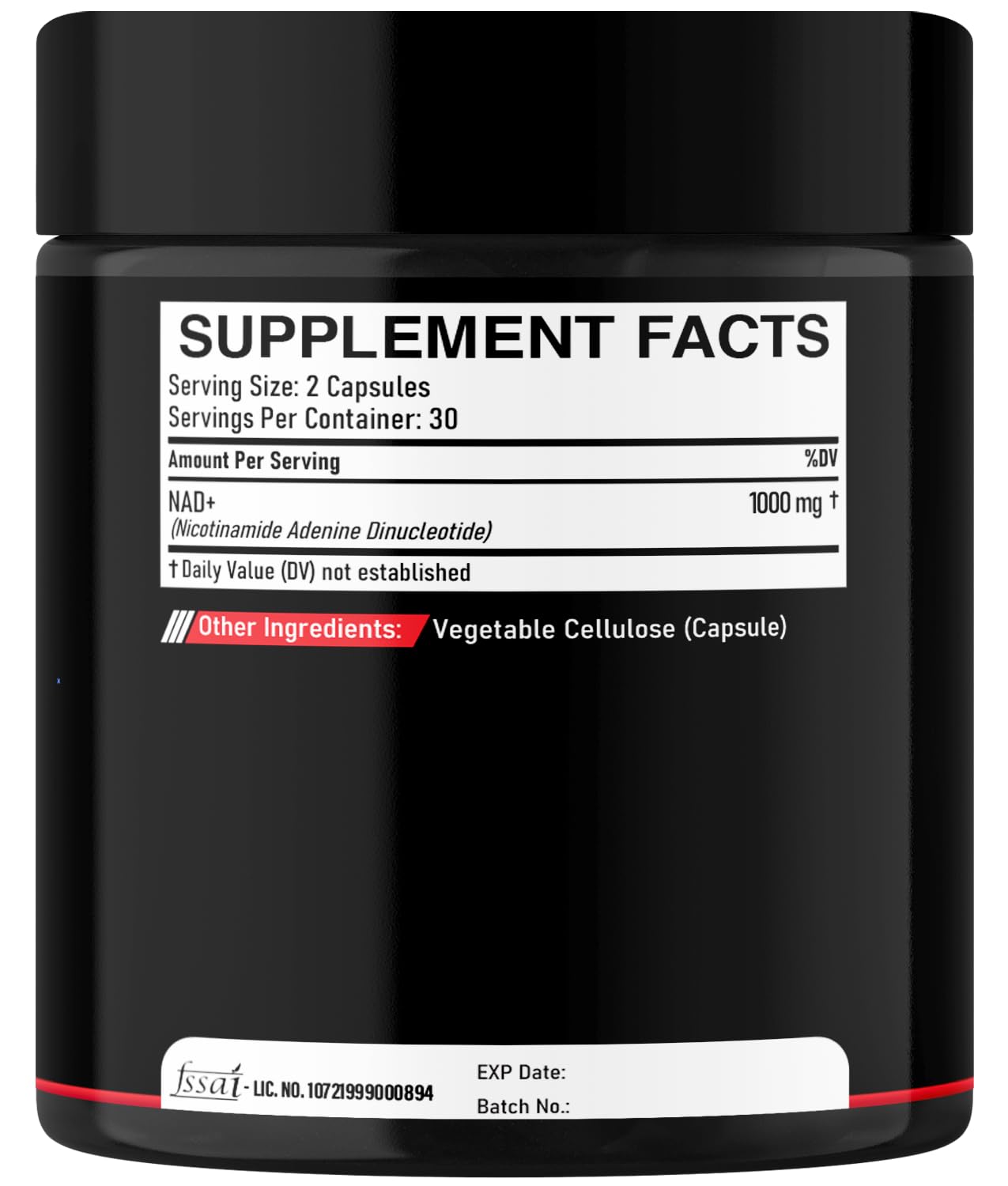 DEDICAD NAD Supplement 1000 mg, 60 Capsules