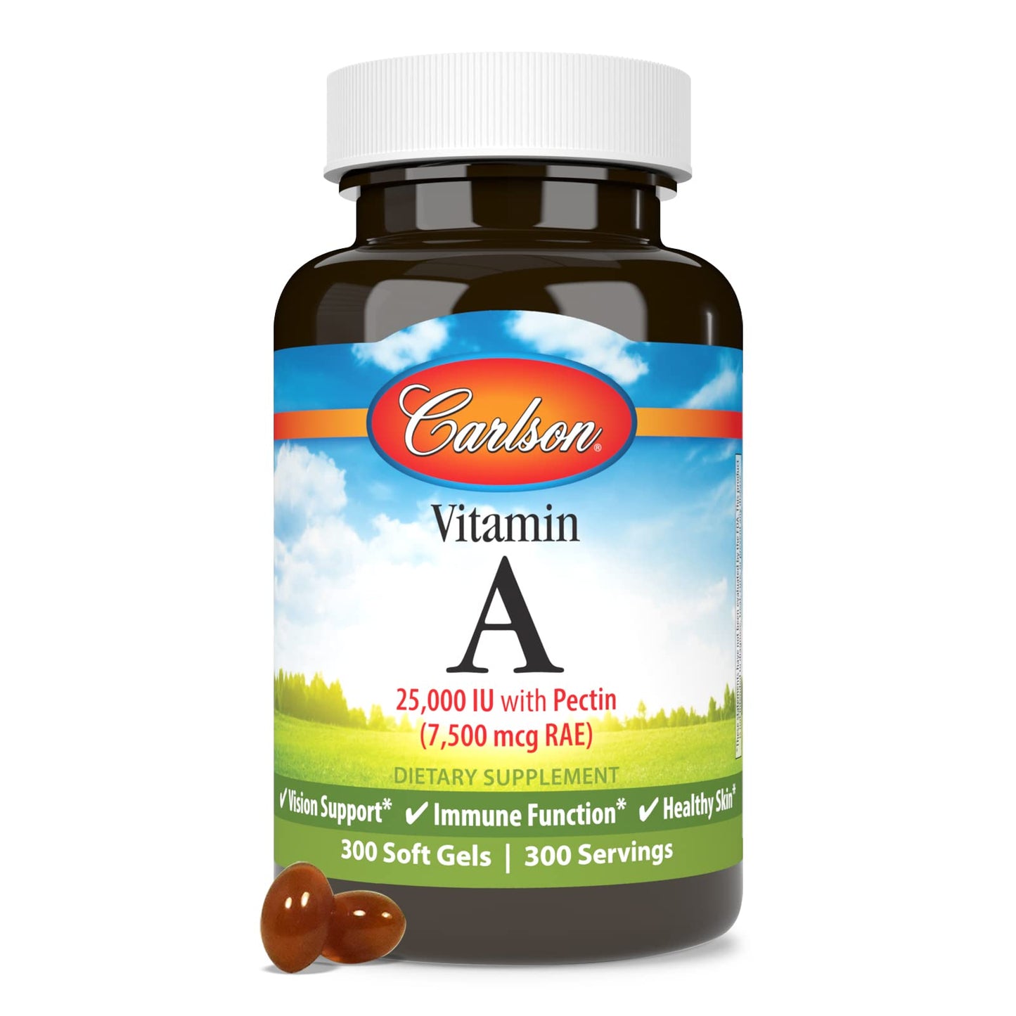 Carlson Vitamin A with Pectin Softgels 300