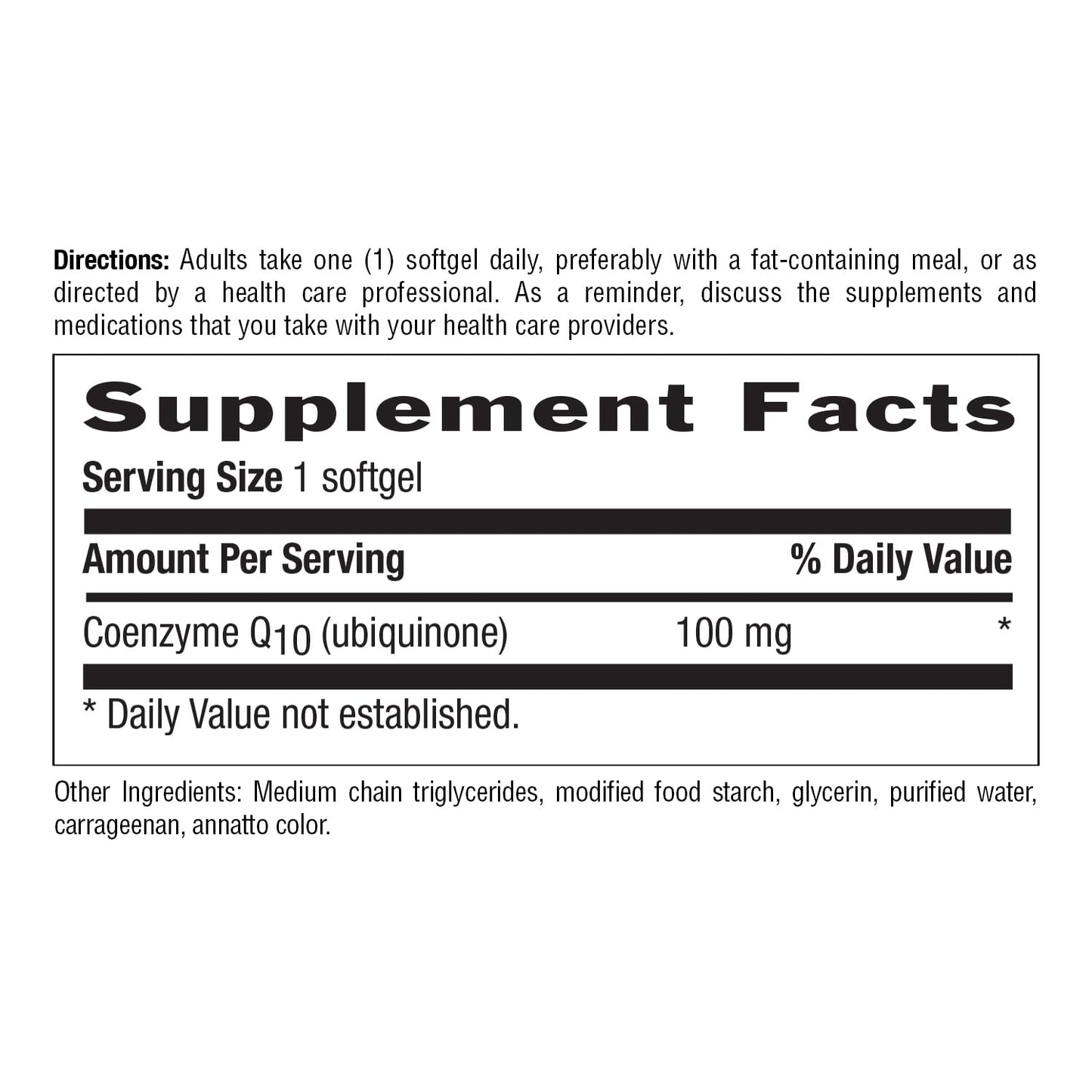 Country Life Simply CoQ10 100 mg Ubiquinone Softgels, 60 Count