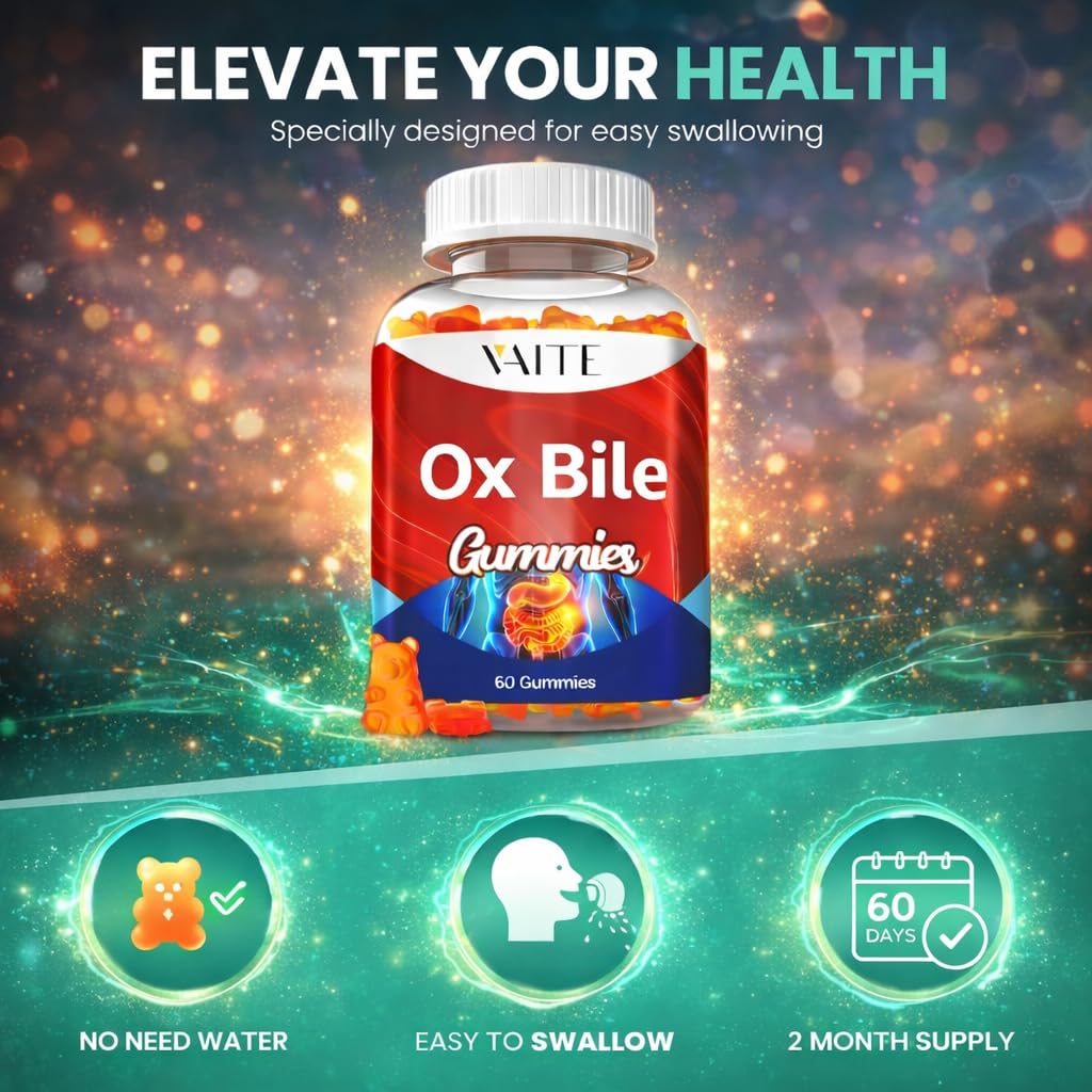 VAITE Ox Bile Gummies 60 Count