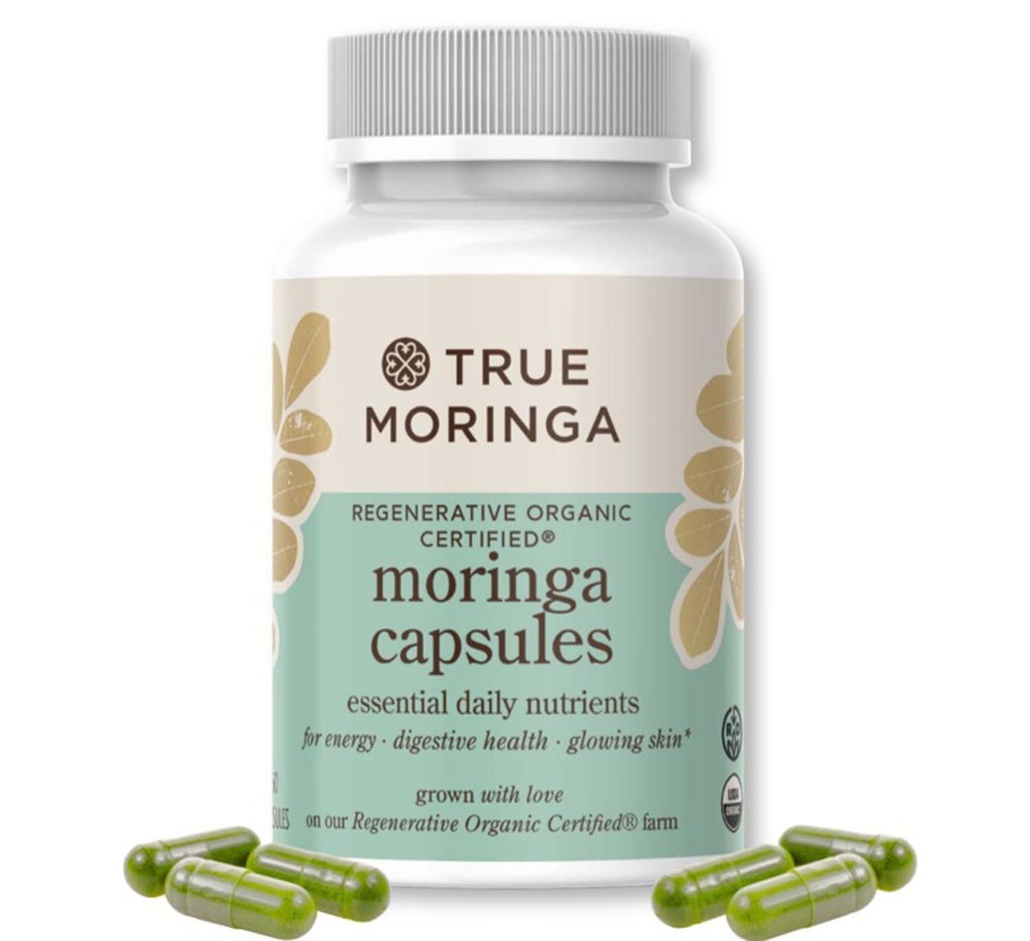 True Moringa Organic Moringa Capsules 60 Capsules