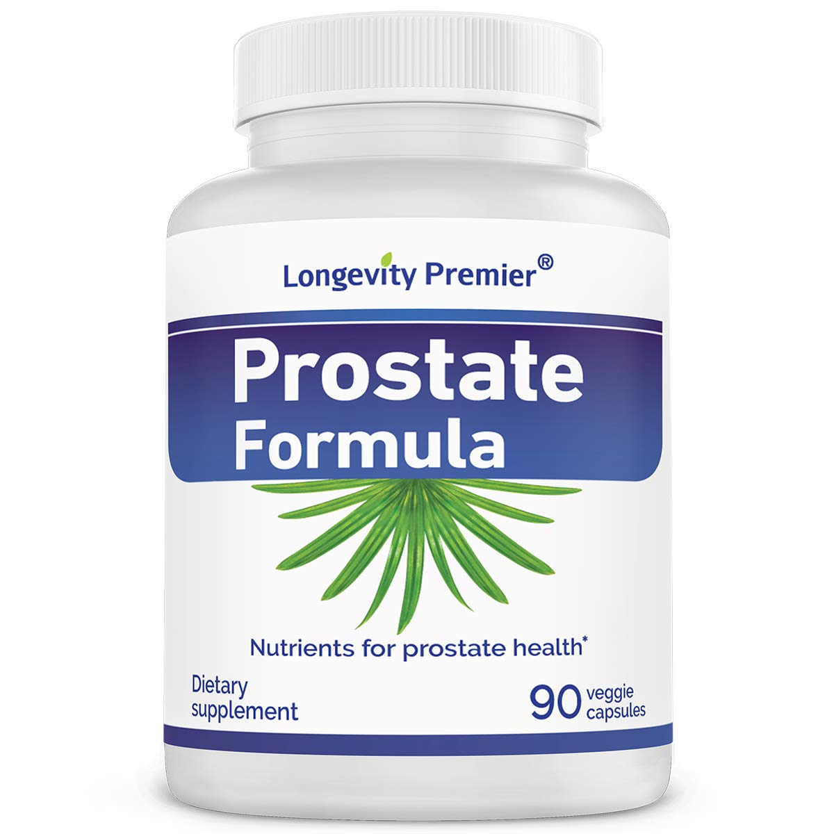 Longevity Premier Nutraceuticals Inc Longevity Prostate Formula with Standardized Saw Palmetto Extract, Extra Strength for Prostate Health and Hair Loss Prevention Capsules, 1 Count