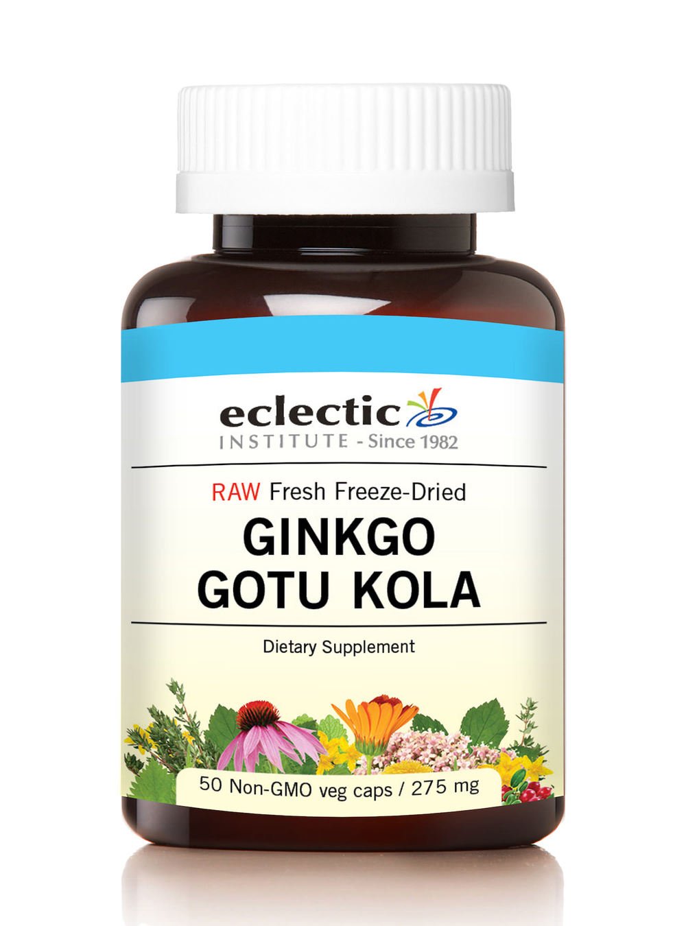 Eclectic Institute Ginkgo Gotu Kola Capsules, 50 Count