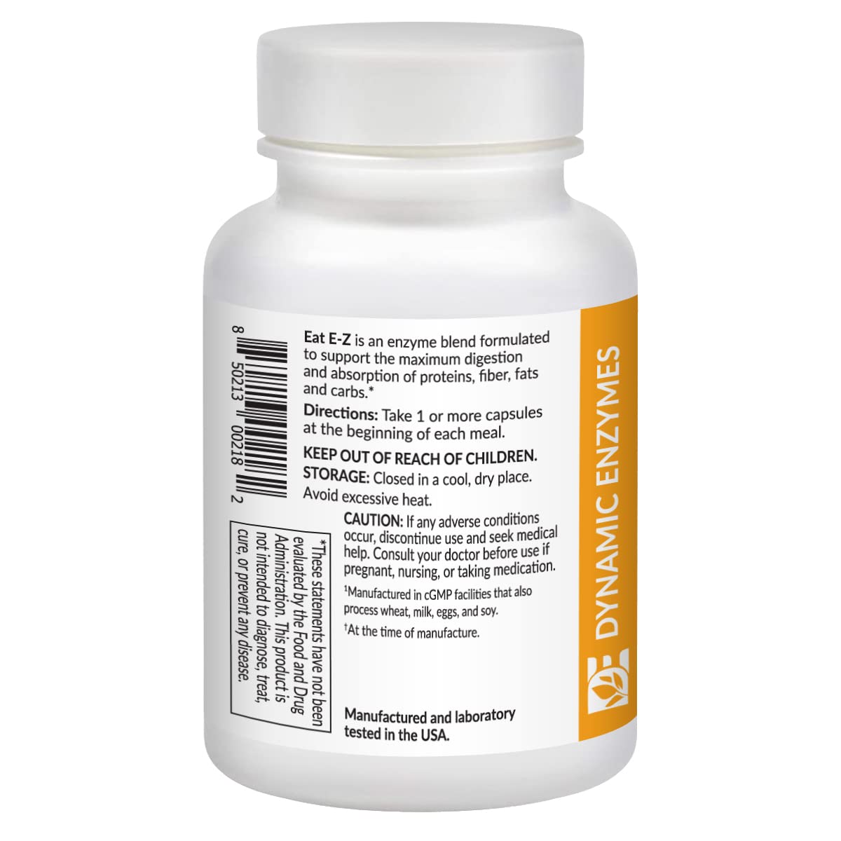 Dynamic Enzymes Eat E-Z Digestive Enzymes 30 Capsules