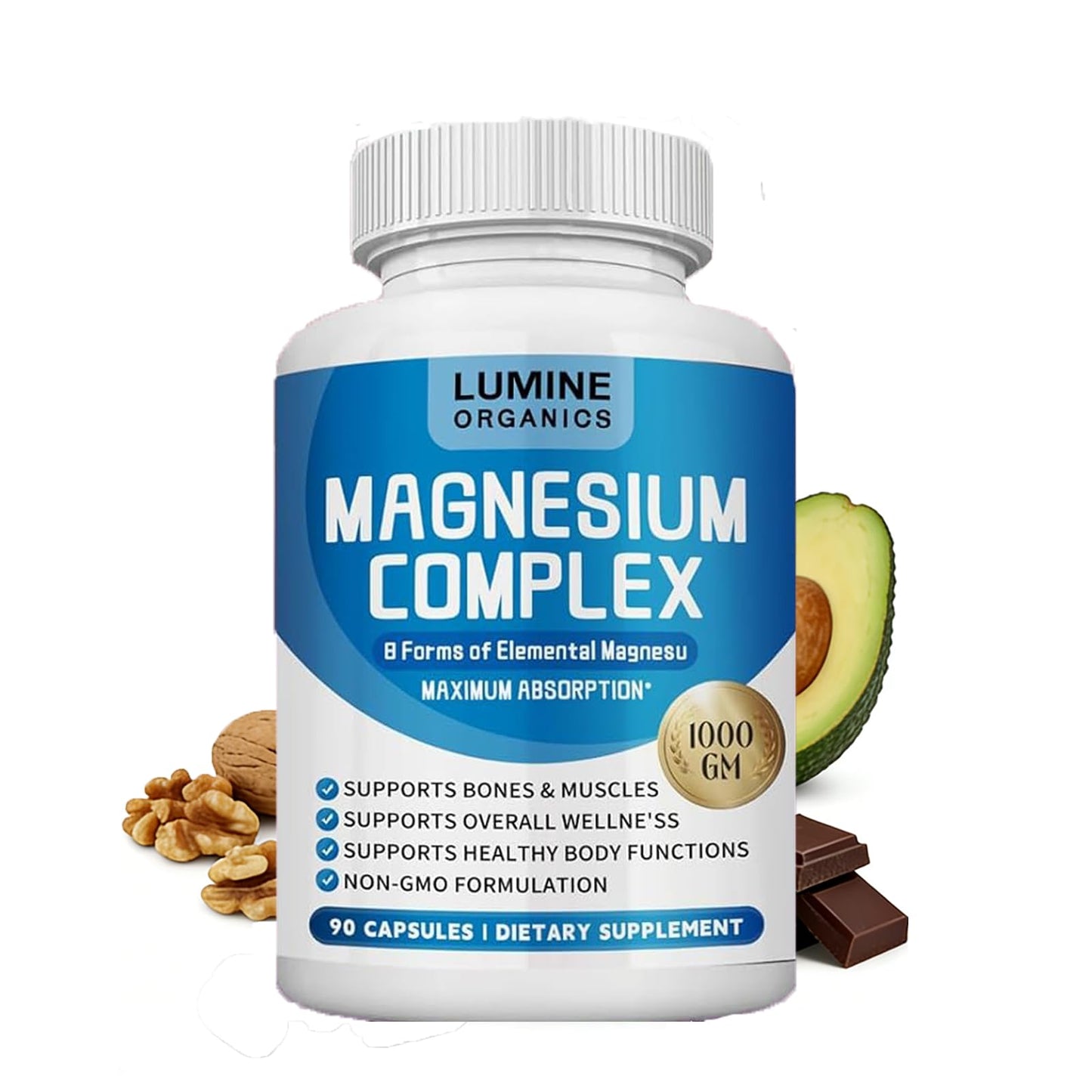 BITYEYE Lumine Organics Magnesium Complex Capsule 1 Count