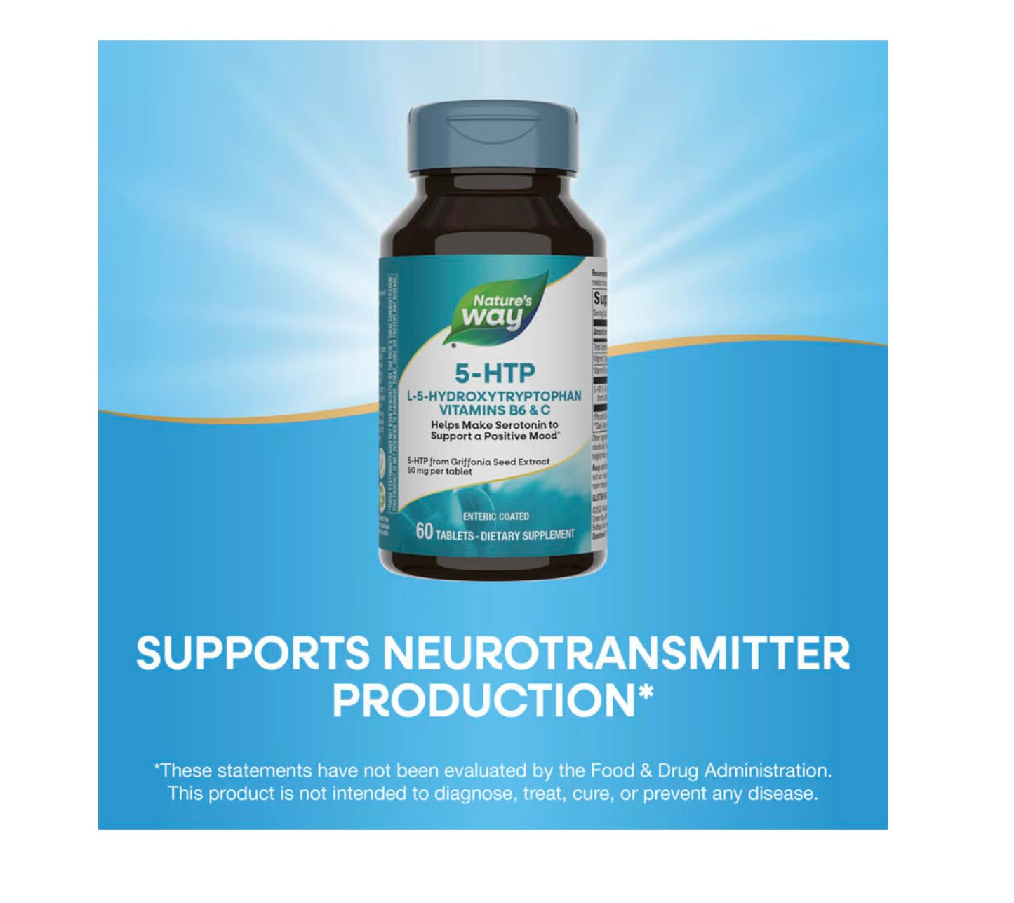 Nature's Way 5-HTP 50 mg 120 Tablets