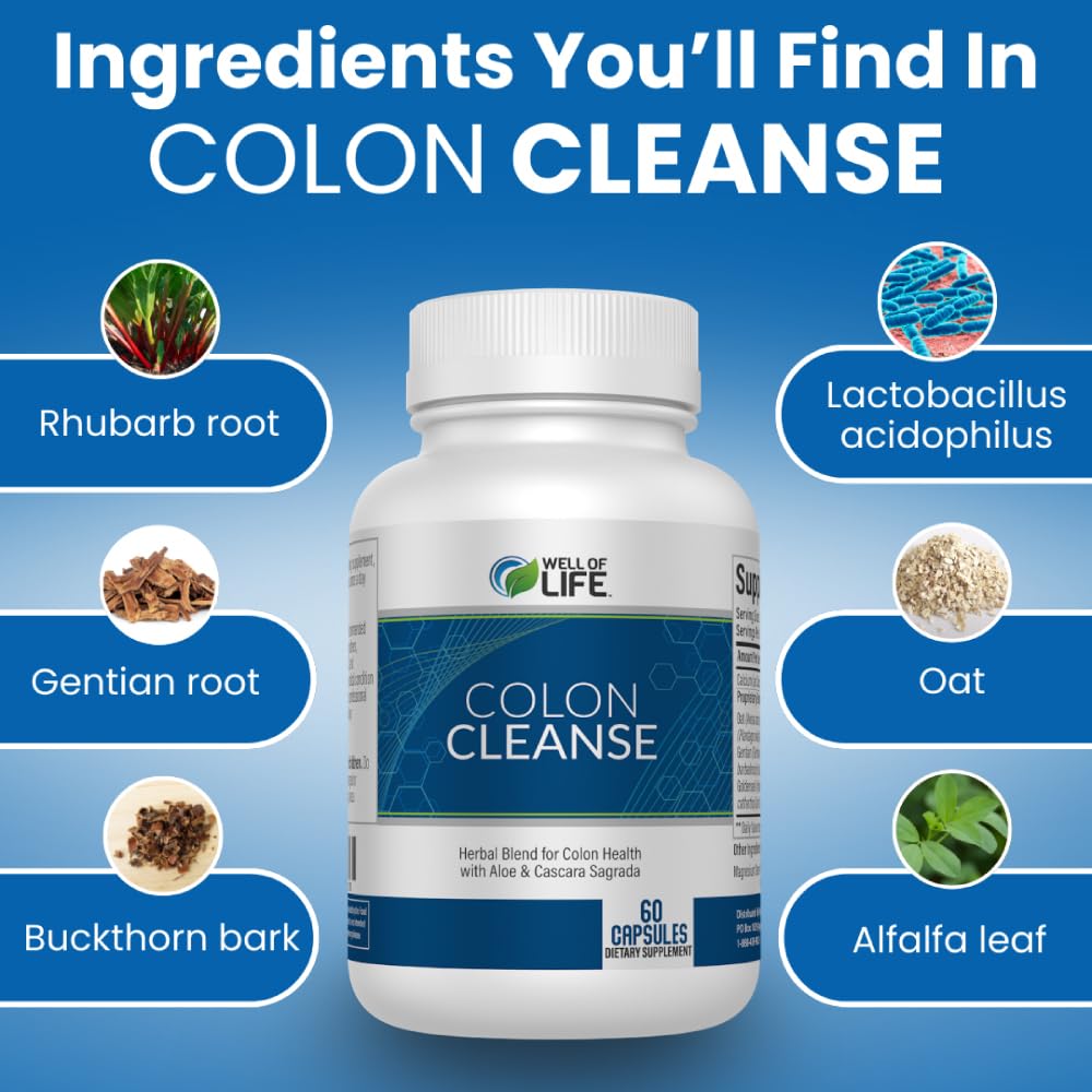 Well of Life Super Colon Cleanse Capsules, 60 Count