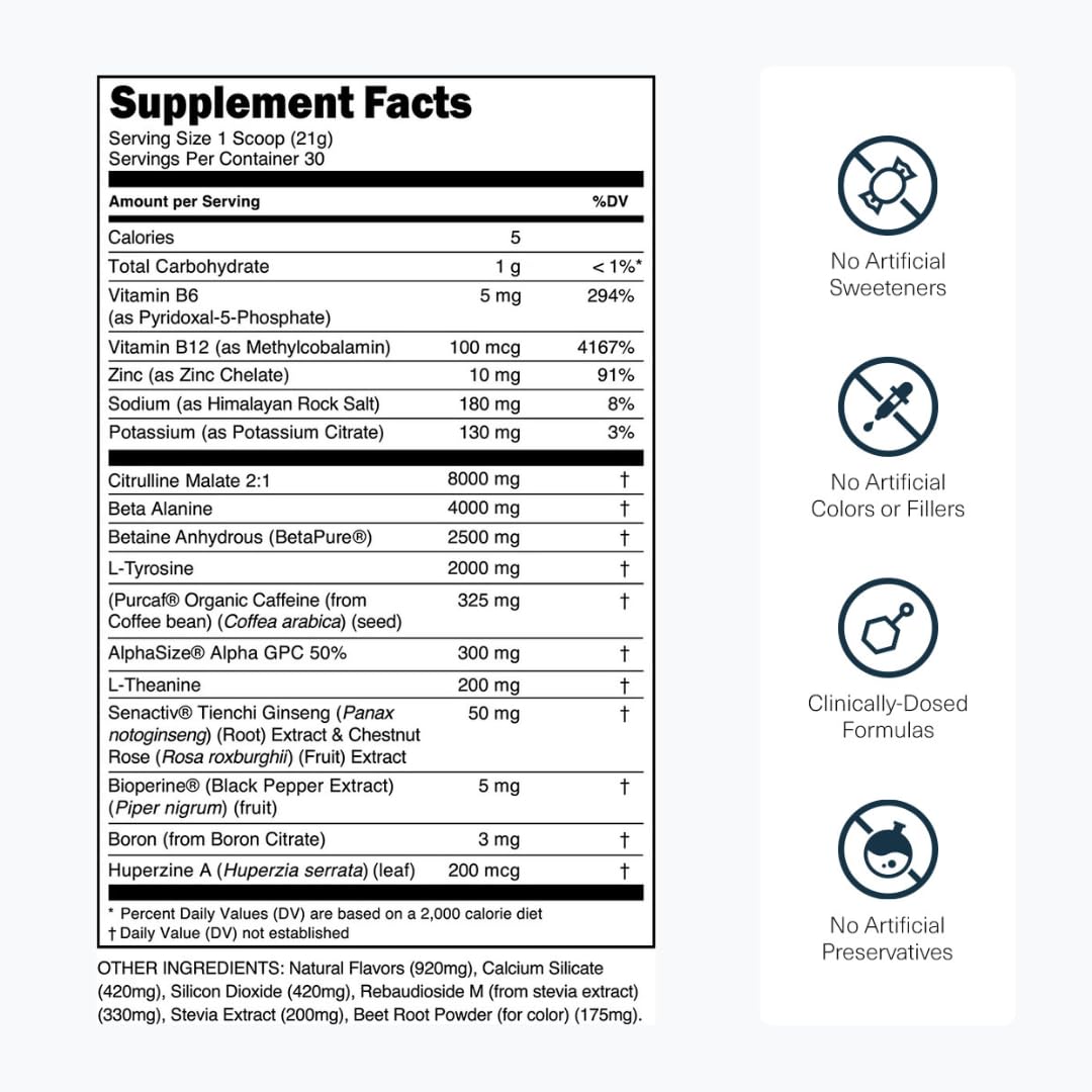 Transparent Labs Bulk Black Pre Workout Powder 22.22