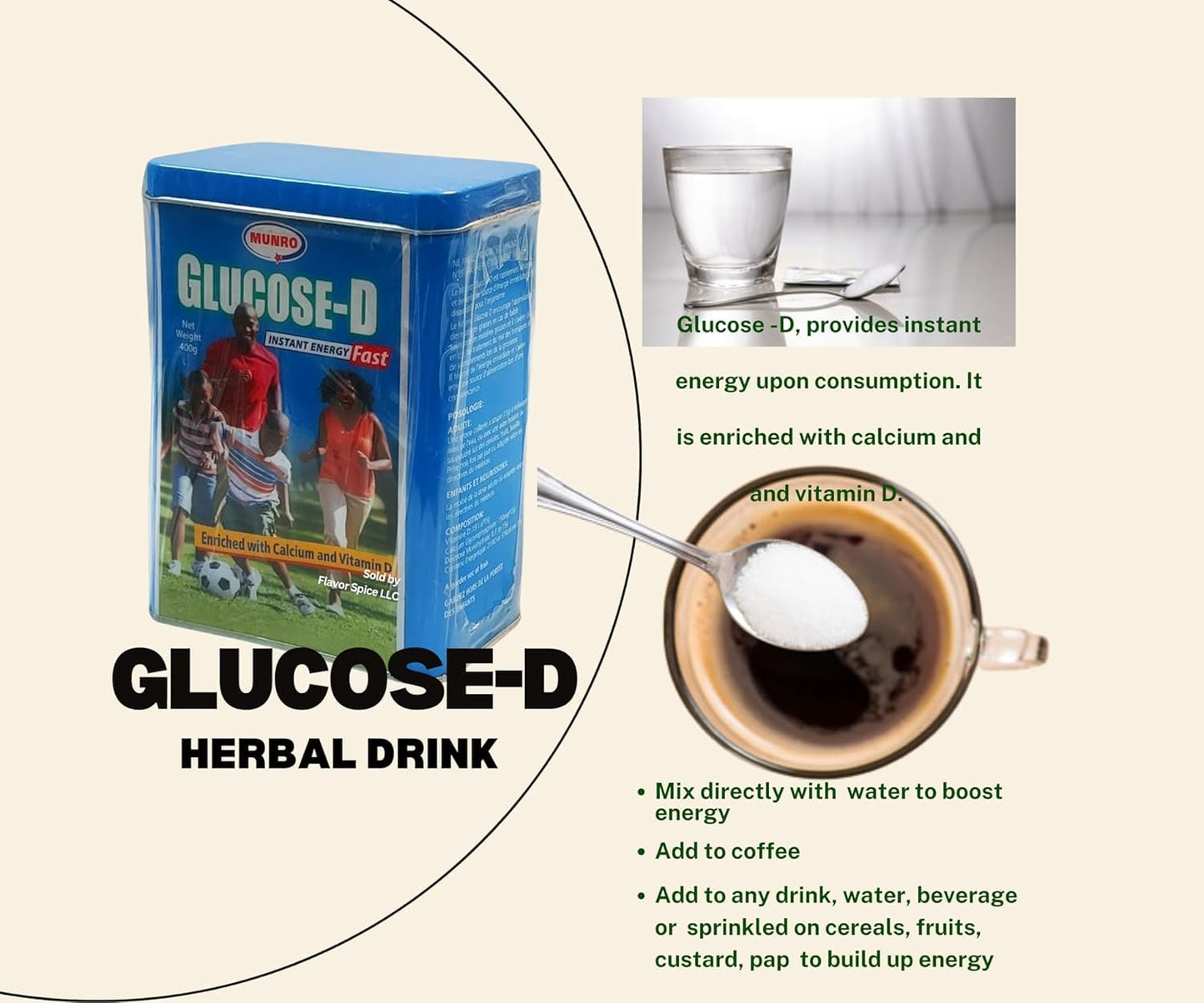 Generic Instant Fast Energy Glucose-D Powder 14