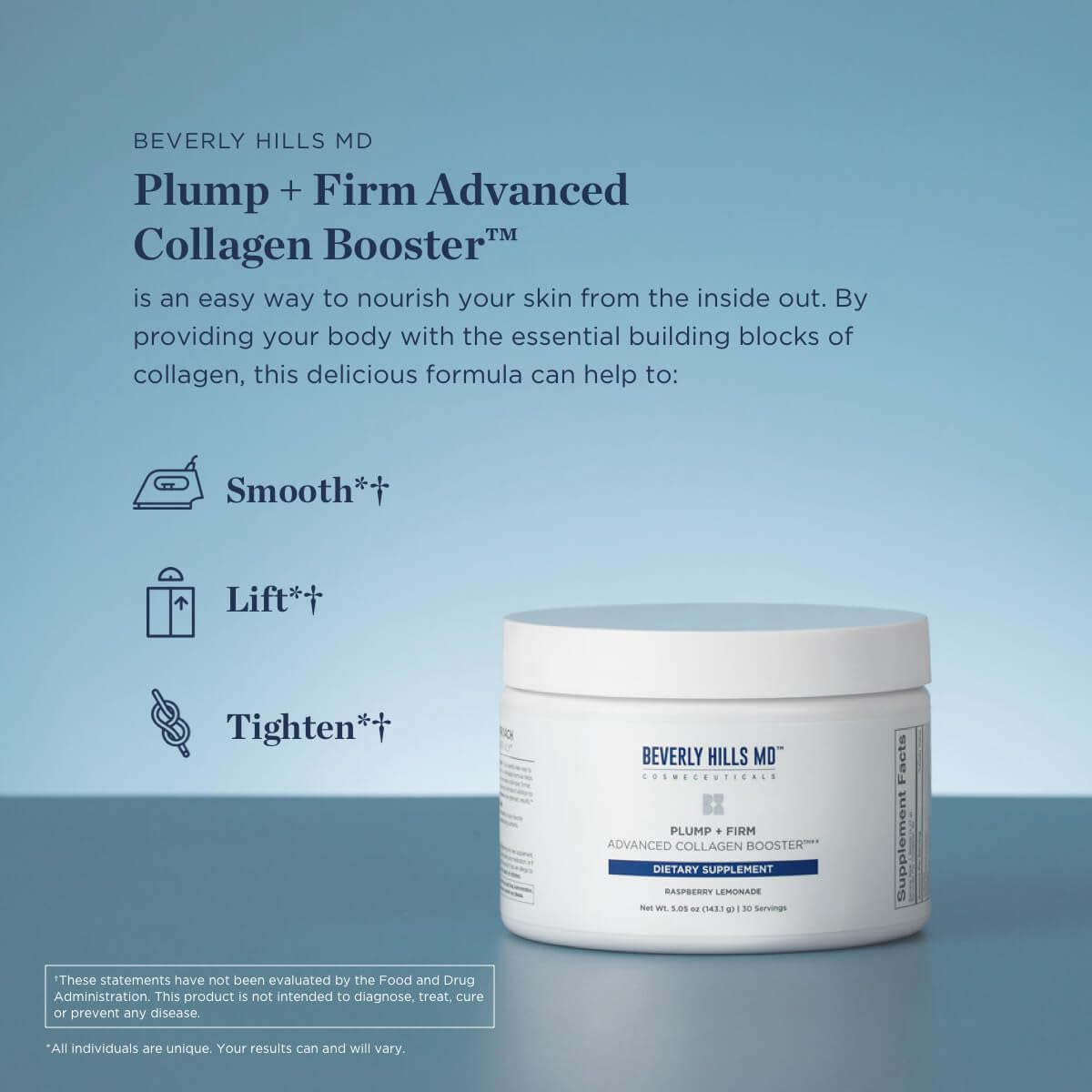 Beverly Hills MD Plump + Firm Advanced Collagen Booster Powder 5.05