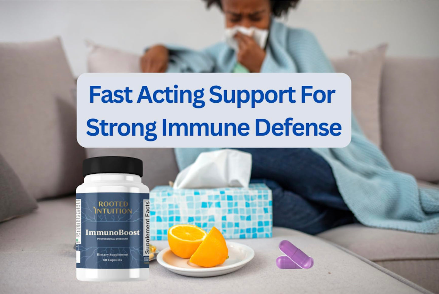 Rooted Intuition ImmunoBoost Capsule 60 Count