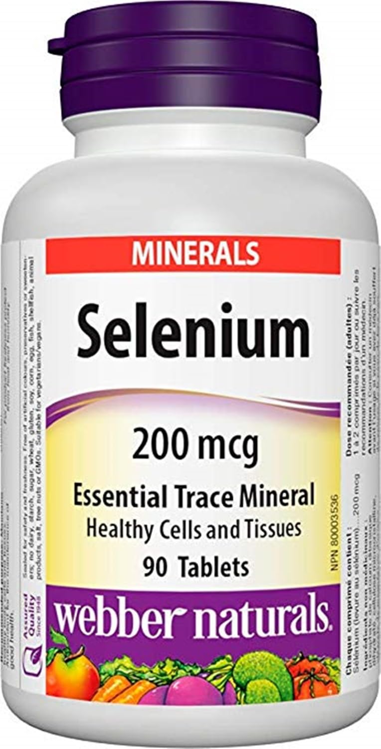 Webber Naturals Selenium 200 mcg Tablets 90