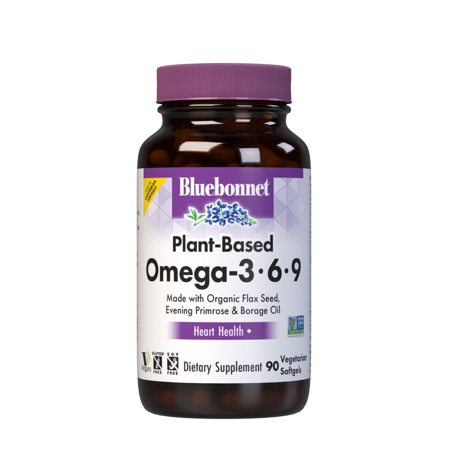 BlueBonnet Plant Based Omega 3-6-9-1000 mg Softgels 90 Count