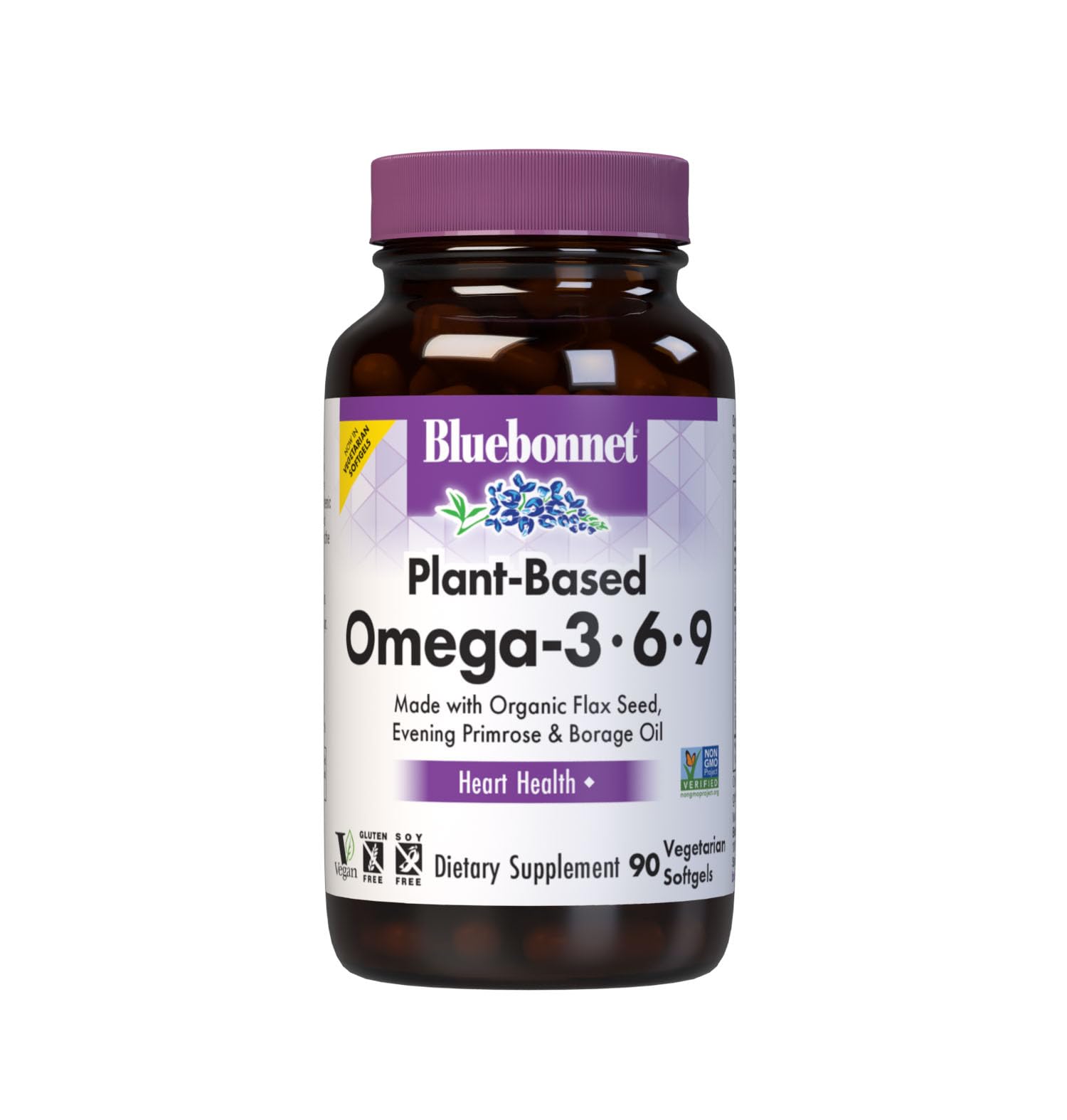 BlueBonnet Plant Based Omega 3-6-9-1000 mg Softgels 90 Count
