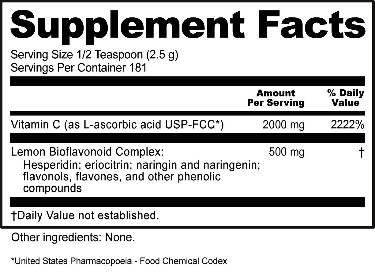 NutriBiotic Ascorbic Acid with Bioflavonoids Powder, 16 oz