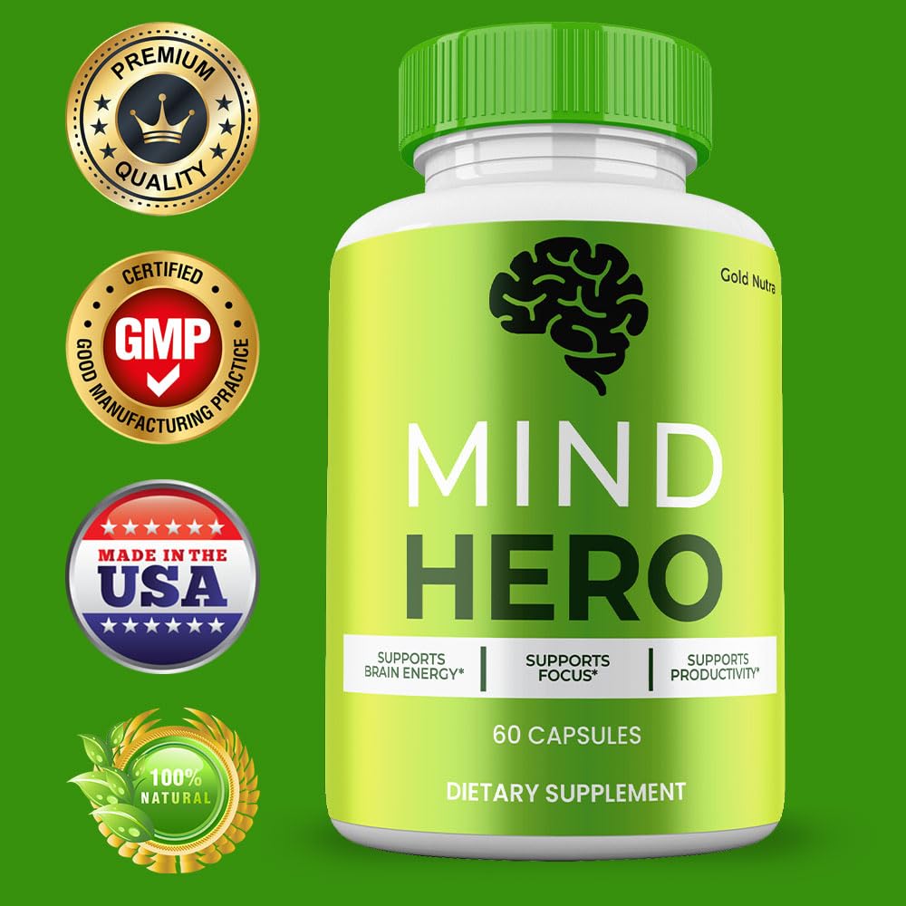 Gold Nutra Mind Hero Supplement Capsule, 2 Pack