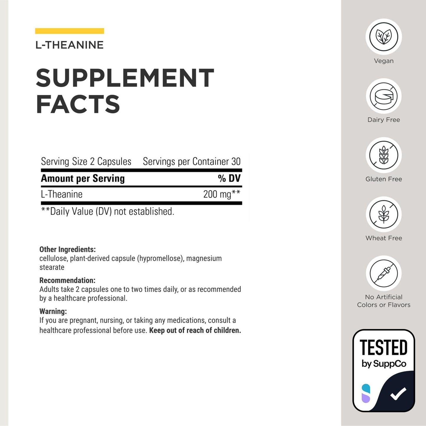 Integrative Therapeutics L-Theanine Capsule 60 Capsules