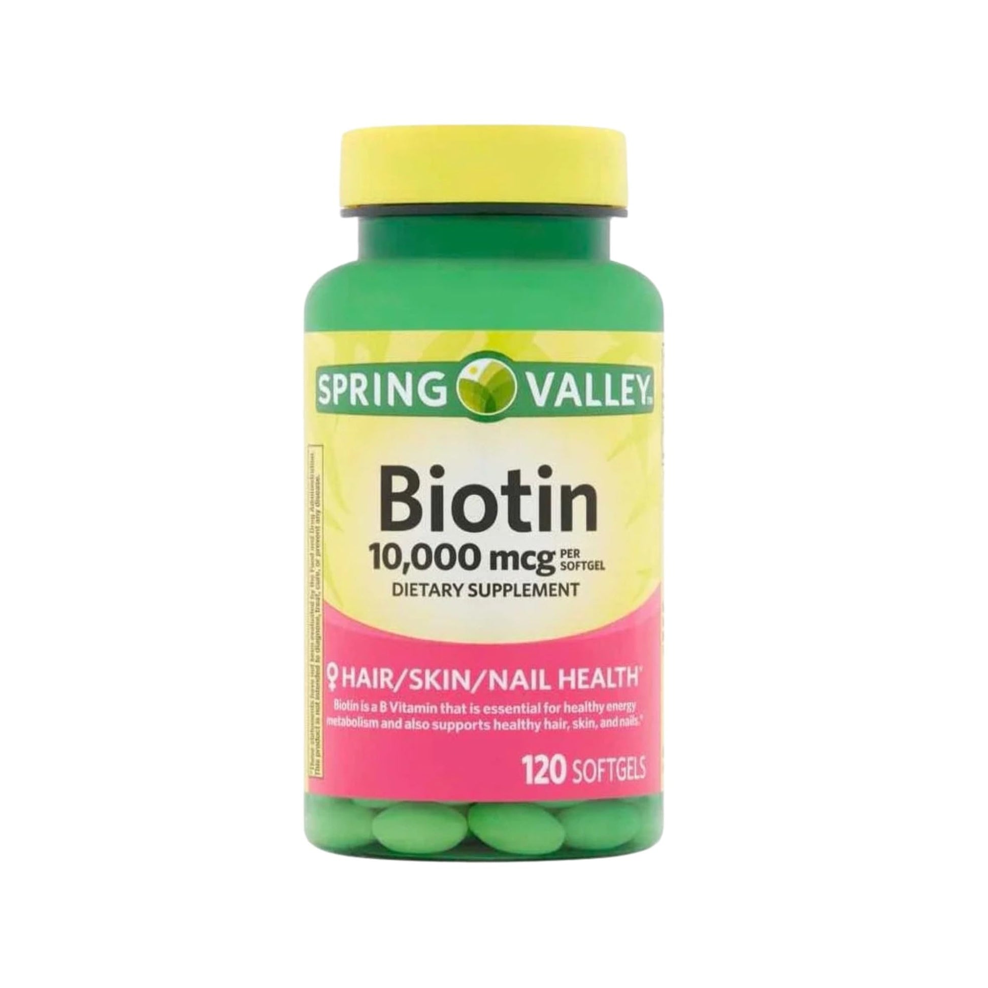 Unique Bundle Store Biotin 10,000 mcg High Potency Vitamin B7 Supplement Softgel, 120 Count