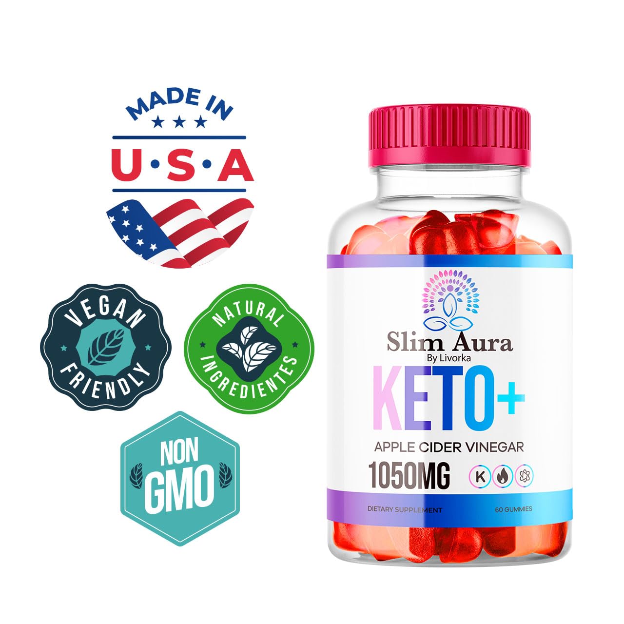 LIVORKA Slim Aura Keto ACV 60 Gummies