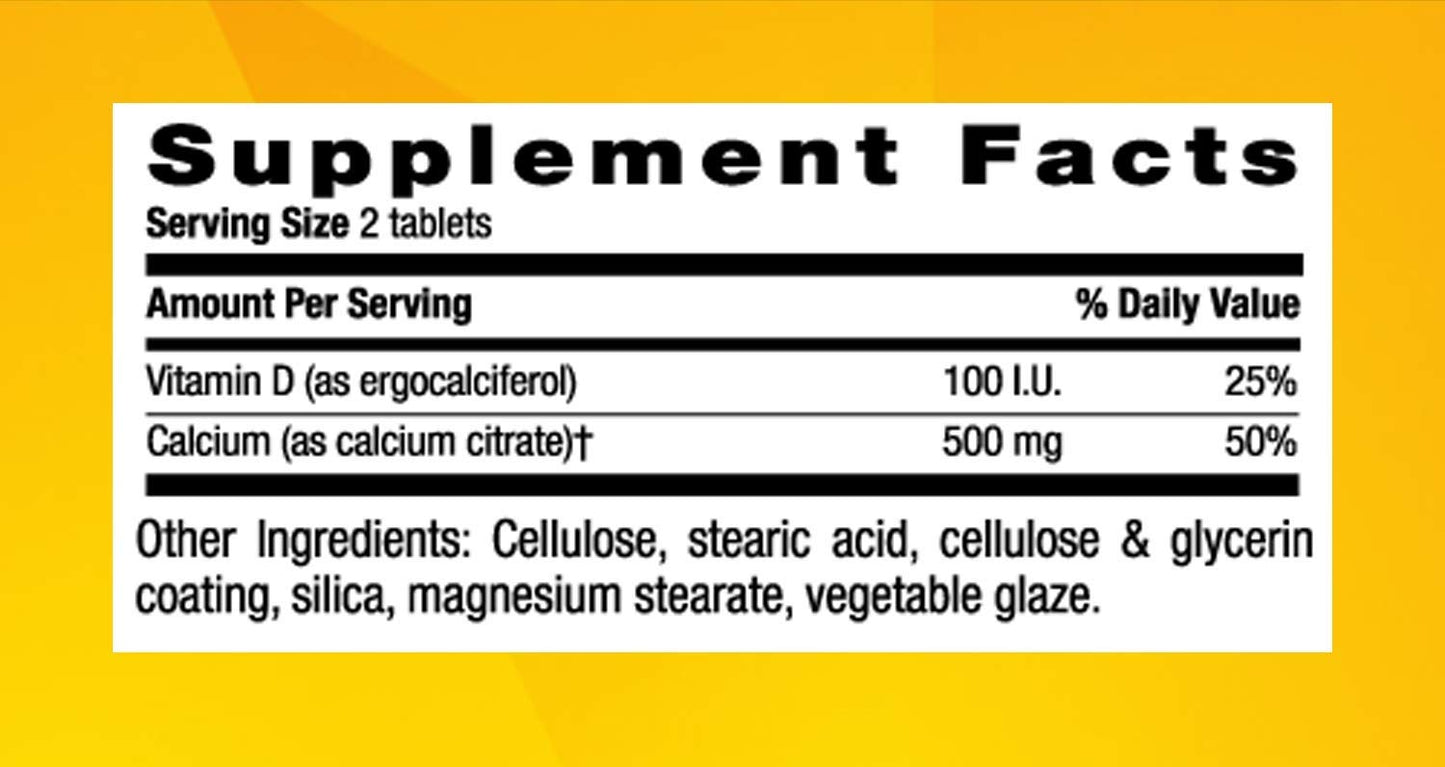 Country Life Calcium Citrate with Vitamin D, 120 Tablets