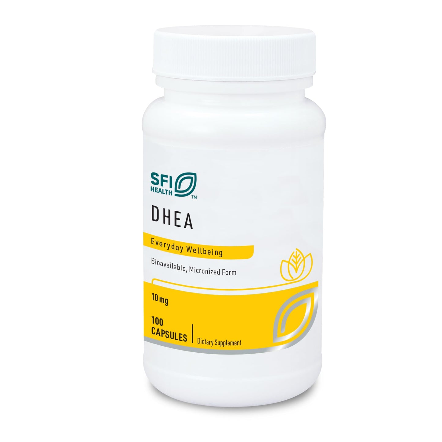 SFI Health DHEA 10 mg Capsules, 100 Count