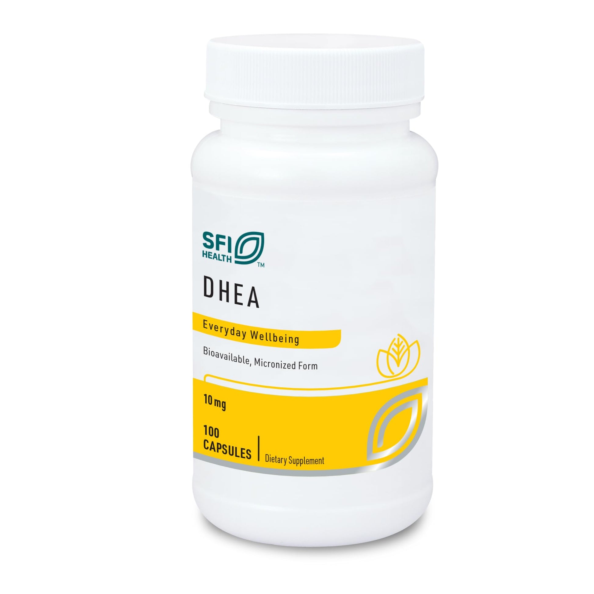 SFI Health DHEA 10 mg Capsules, 100 Count