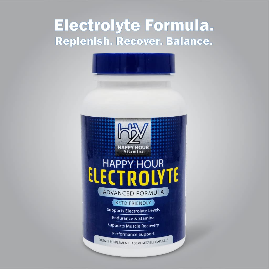 Happy Hour Vitamins Electrolyte Capsule, 100 Count
