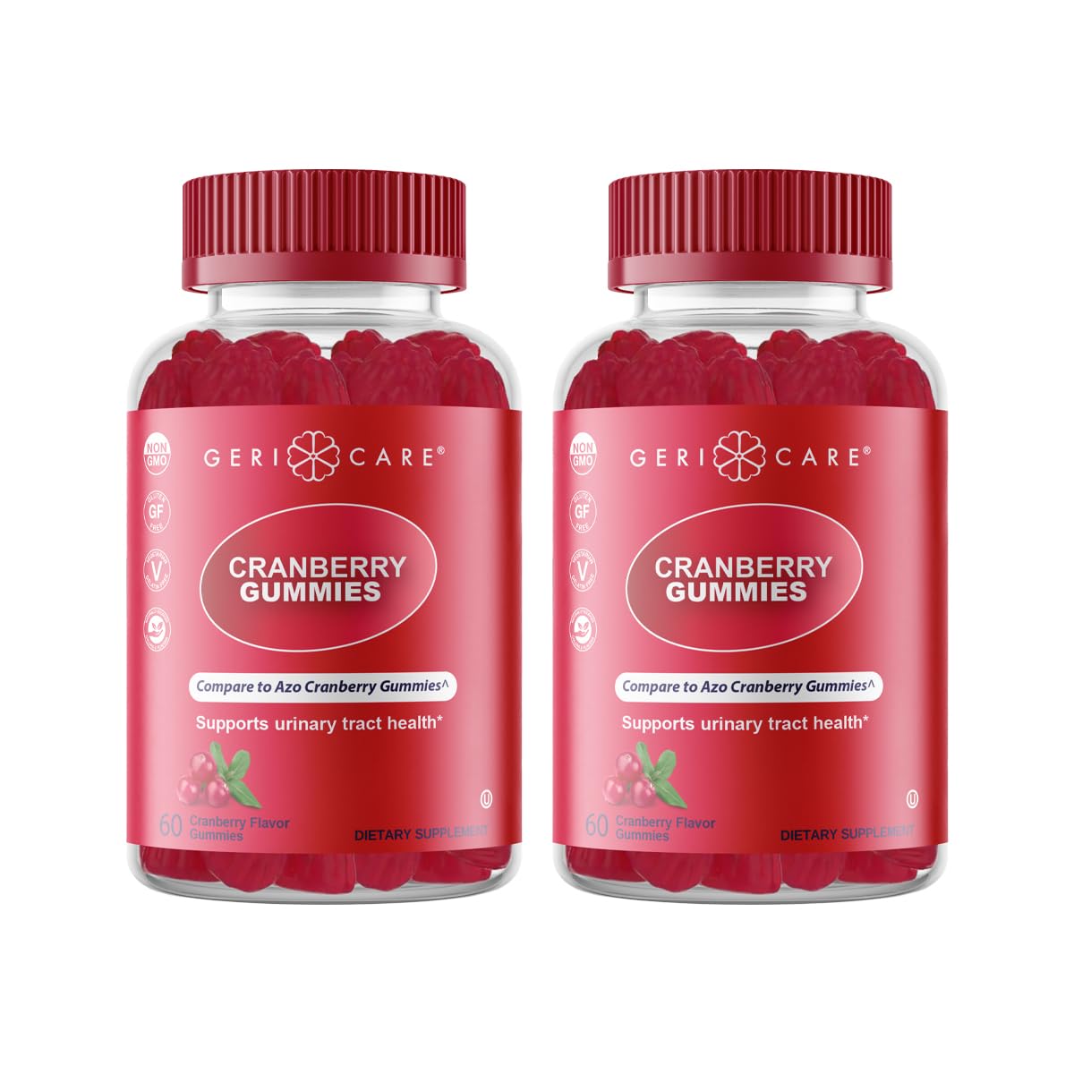 GeriCare Cranberry Gummies 120 Count