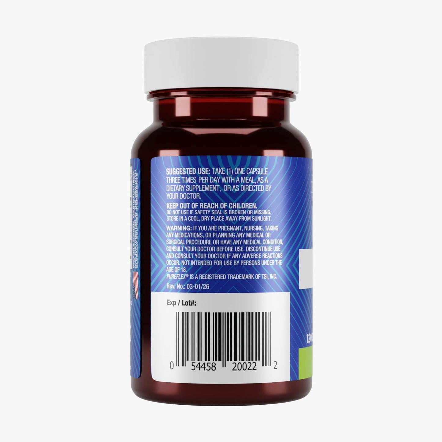 Basic Brands Move Pureflex Glucosamine Chondroitin Capsules 120 Count
