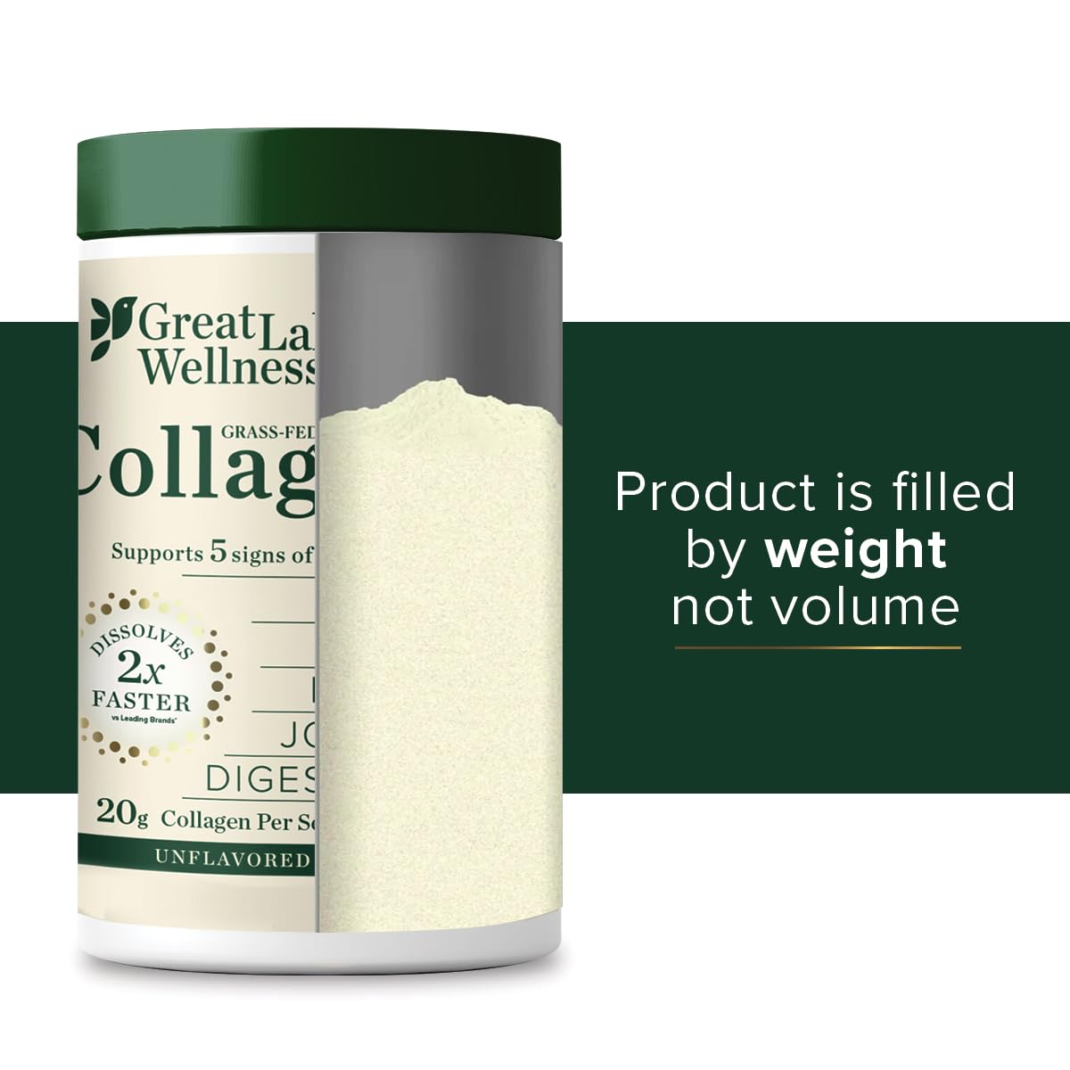 Great Lakes Wellness Collagen Peptides Powder 28 Servings