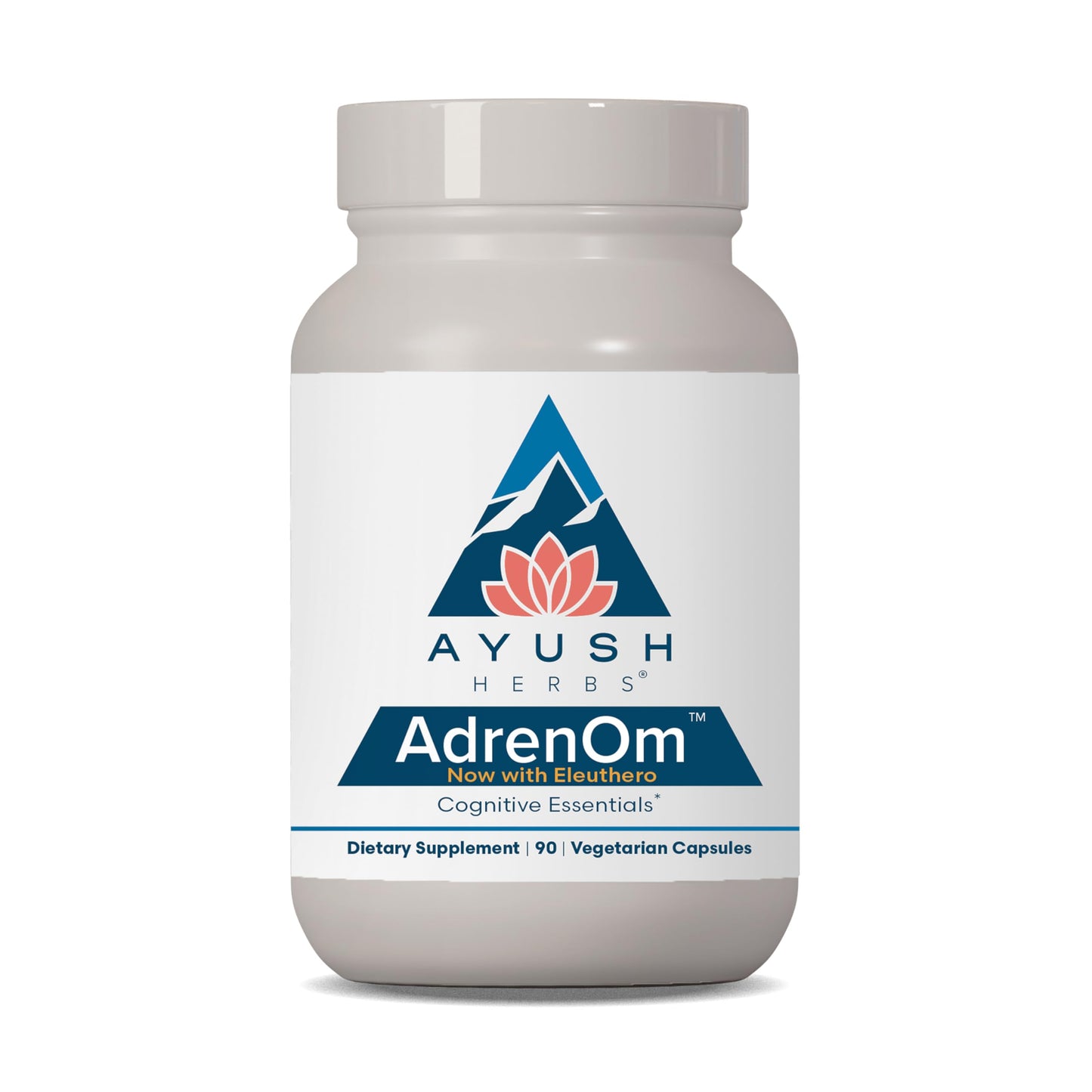 Ayush Herbs AdrenOm Ayurvedic Adrenal and Stress-Support Supplement Capsule, 90 Count
