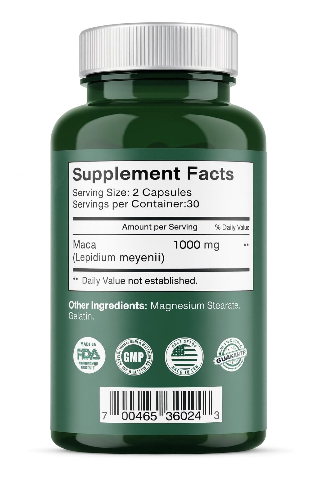 MACA Maca Capsules 60 Count