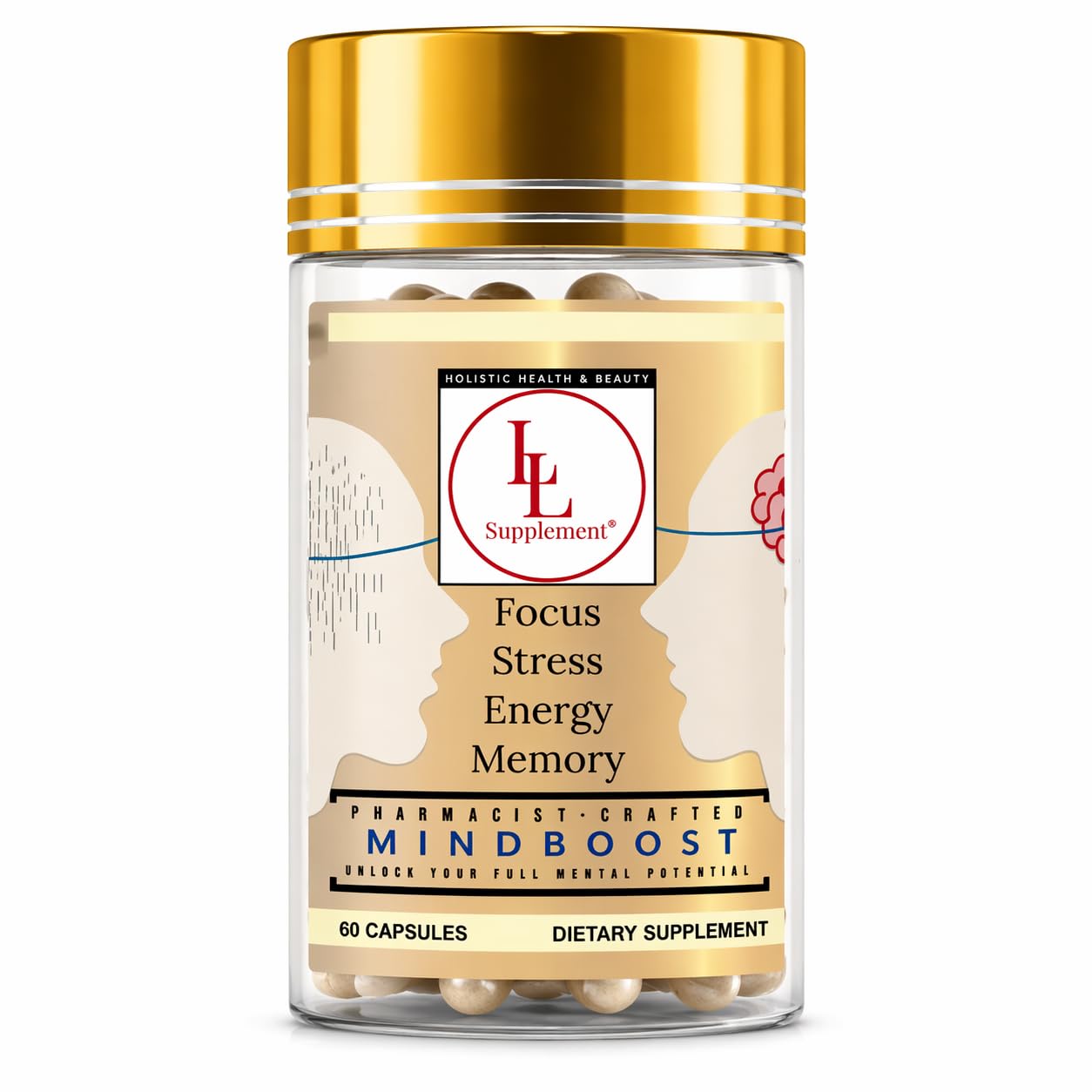 L & L Supplement MindBoost Focus & Clarity Capsule, 60 Count