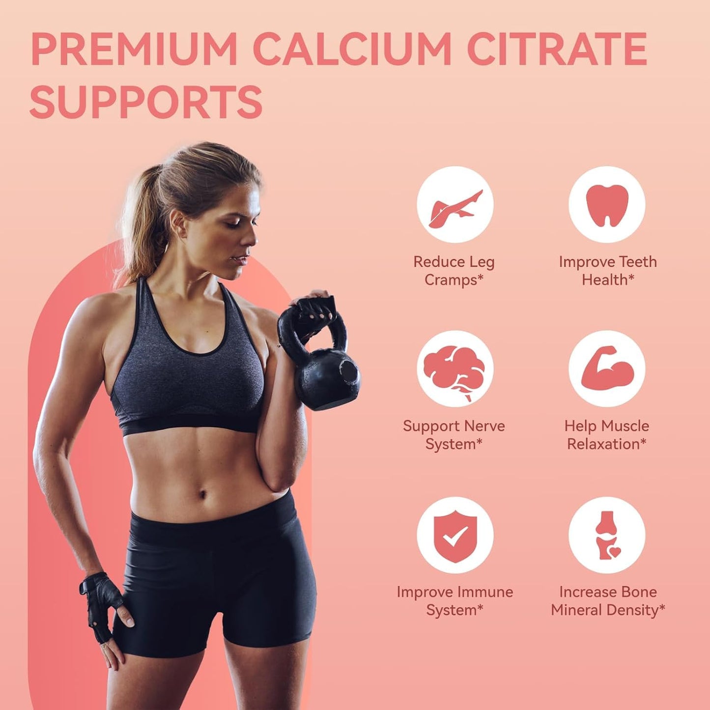 Agumoon Calcium Citrate Gummies 1200mg, 60 Gummies