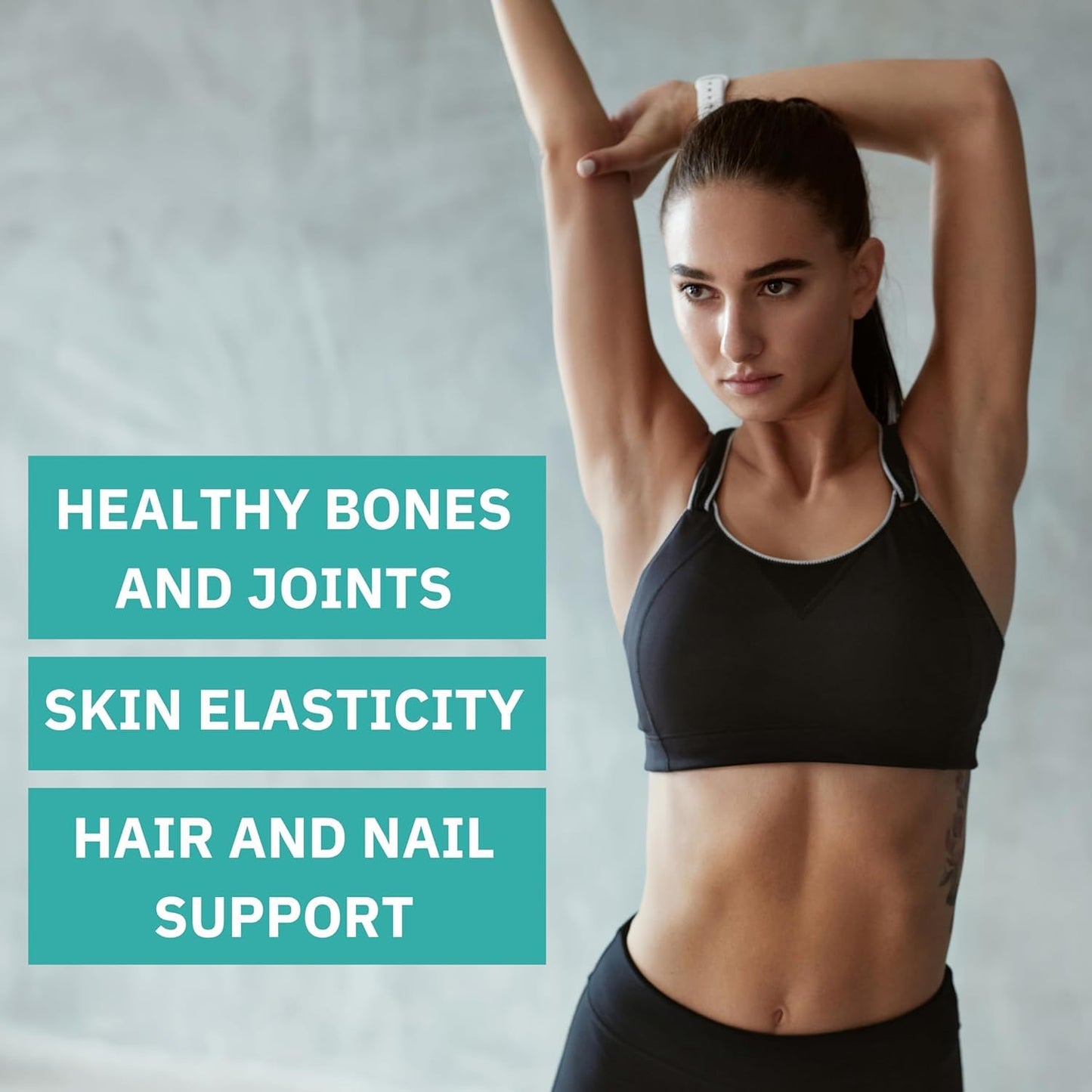 Only The Best Premium Multi Collagen Peptides Capsules 1800mg Types I, II, III, V, X, 90 Capsules