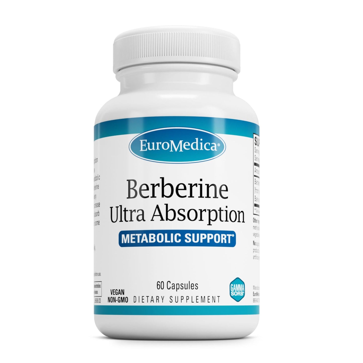 EuroMedica Ultra Absorption Berberine Capsules, 60 Count