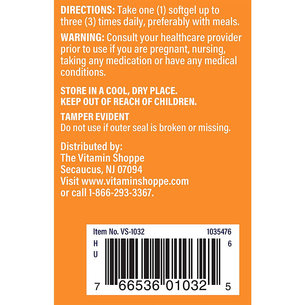 The Vitamin Shoppe Phosphatidyl Choline 385mg Softgels, 100 Count