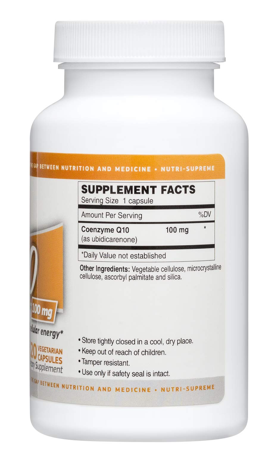 Nutri-Supreme Research Coenzyme Q-10 100 mg, 120 Capsules
