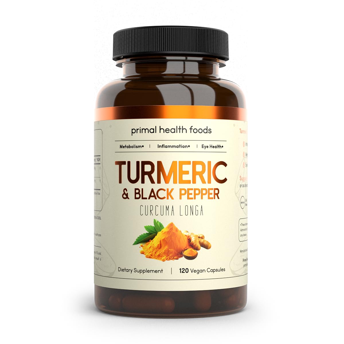 Primal Health Foods Turmeric Curcuma 1000 mg Capsule 120