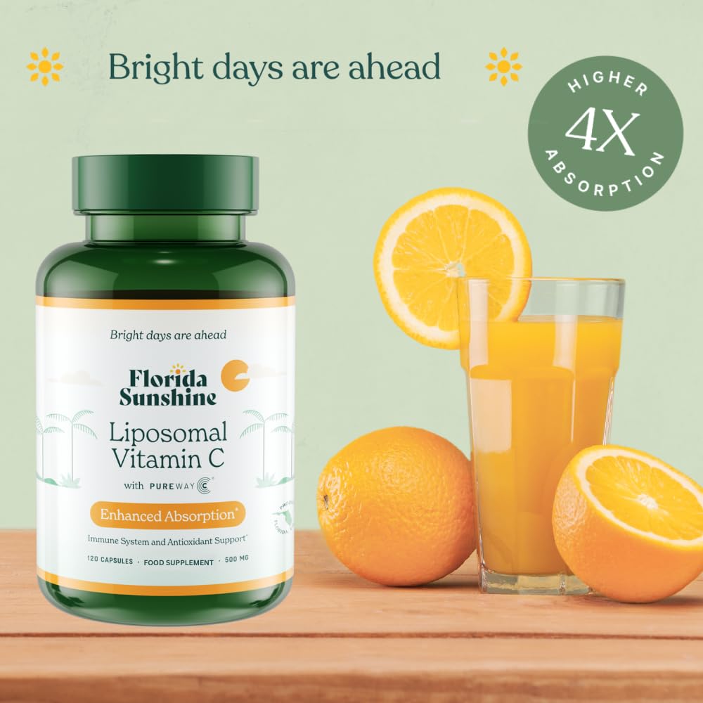 Florida Sunshine Liposomal Vitamin C 500mg 120 Capsules