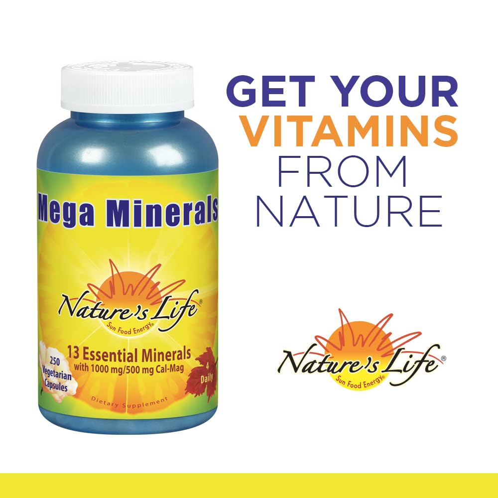 Nature's Life Mega Minerals Complex 250 Tablets