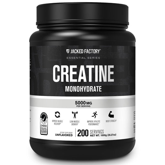 Jacked Factory Creatine Monohydrate Powder 200 Servings