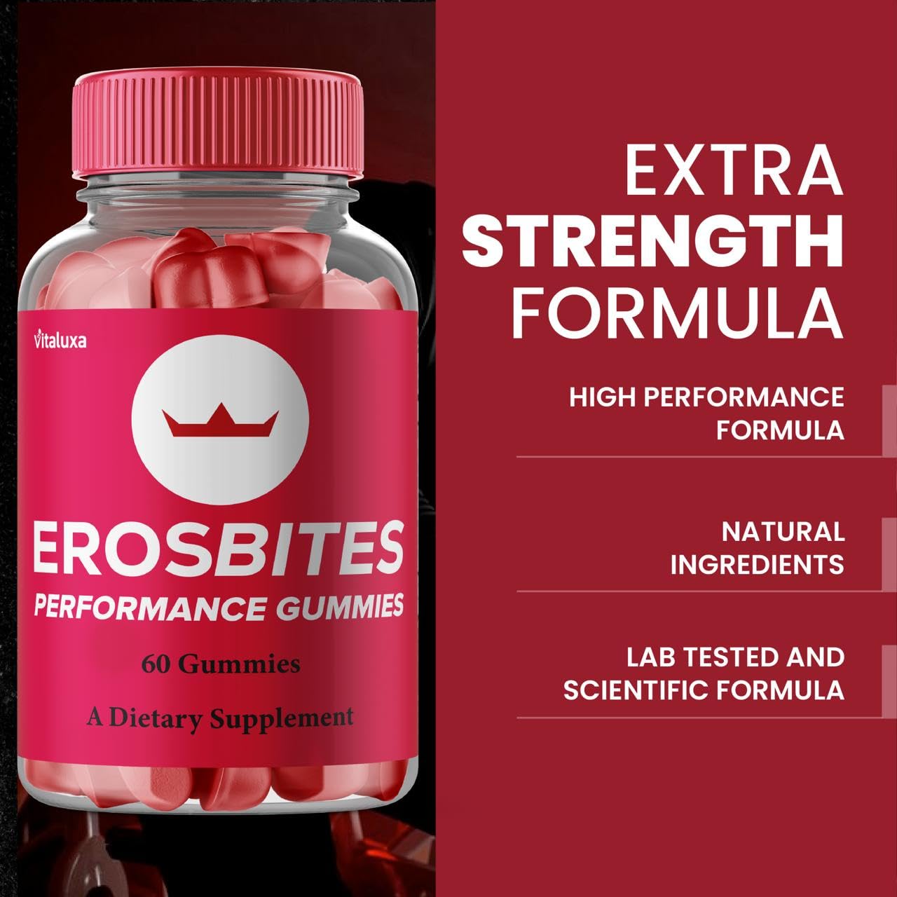 Vitaluxa Eros Bites Gummies 180 Count