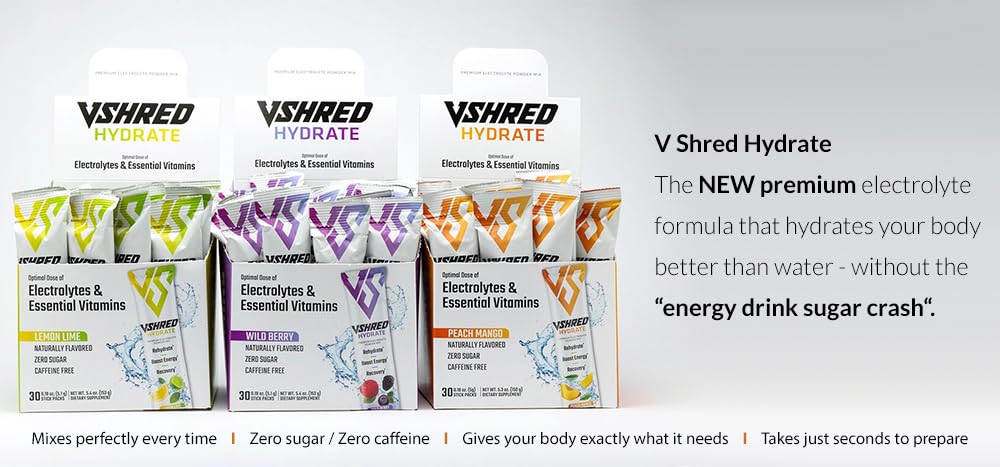 V Shred Peach Mango Powder 5.3 oz (Pack of 30)