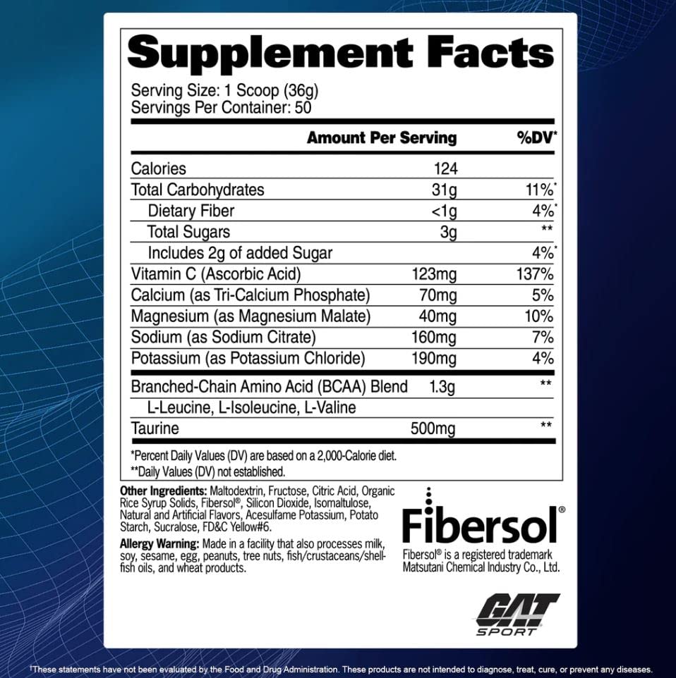 GAT SPORT Carbotein Grape Powder 10.9 Ounce